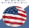 40 Pcs 4th of July Plates 12" x 10" American Flag Themed Oval Plates Large Disposable Heavy Duty Platters for 4th of July Independence Day Party Decorations
